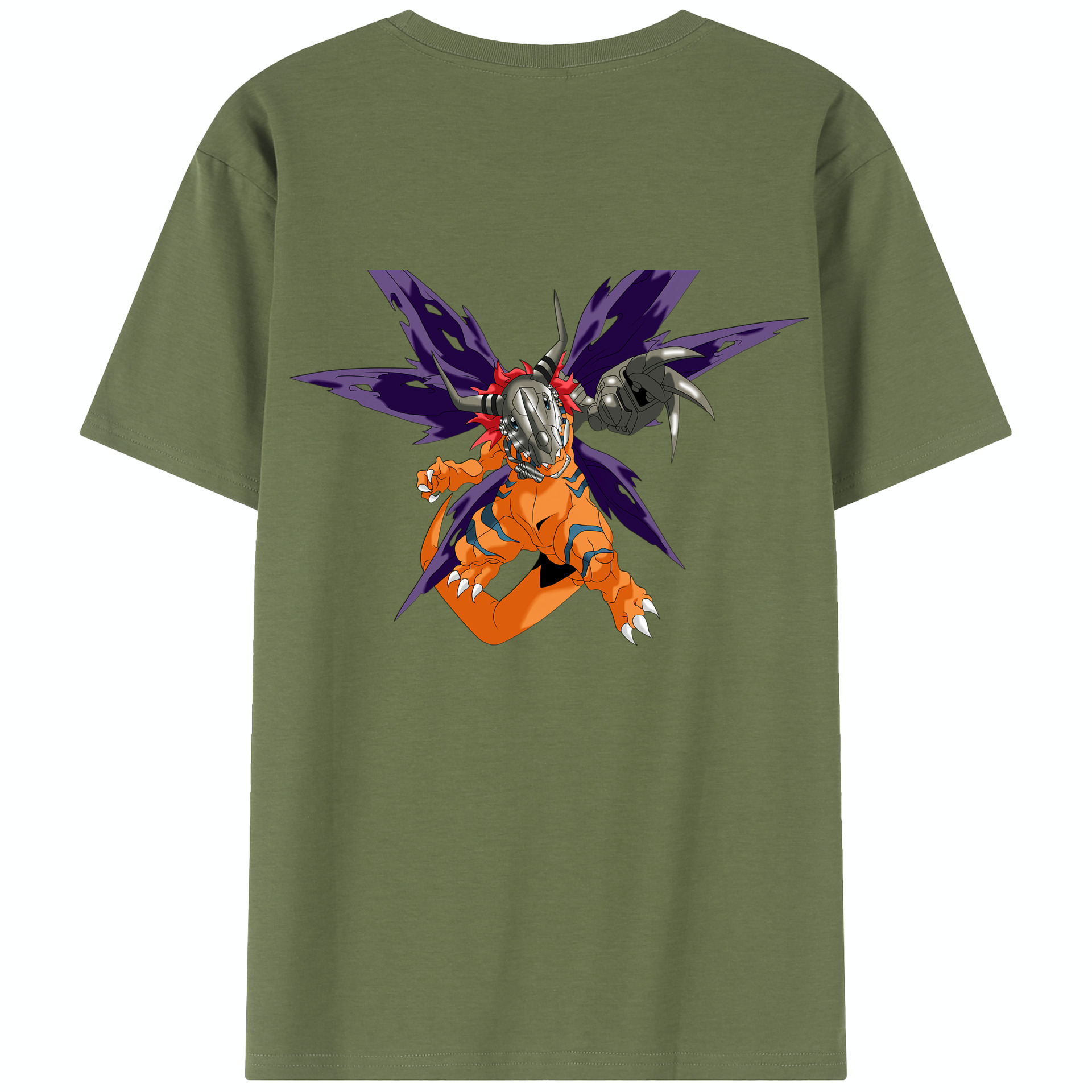 （画像用） Digimon デジタルモンスター/デジモン 綿100％半袖Tシャツ（背面プリント）